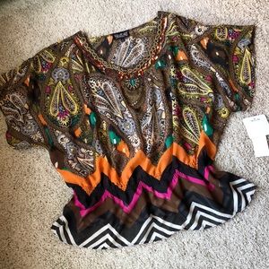 Tattoo Me Beaded Blouse